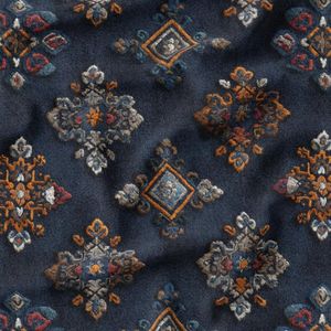 پارچه مخمل روبالشی پارچه باما طرح سه بعدی فرش ایرانی کد 5014584