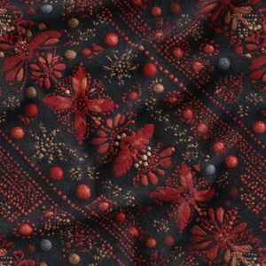 پارچه مخمل روبالشی پارچه باما طرح سه بعدی فرش ایرانی کد 5014587