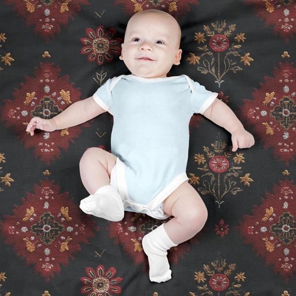 پارچه مخمل روبالشی پارچه باما طرح سه بعدی فرش ایرانی کد 5014588