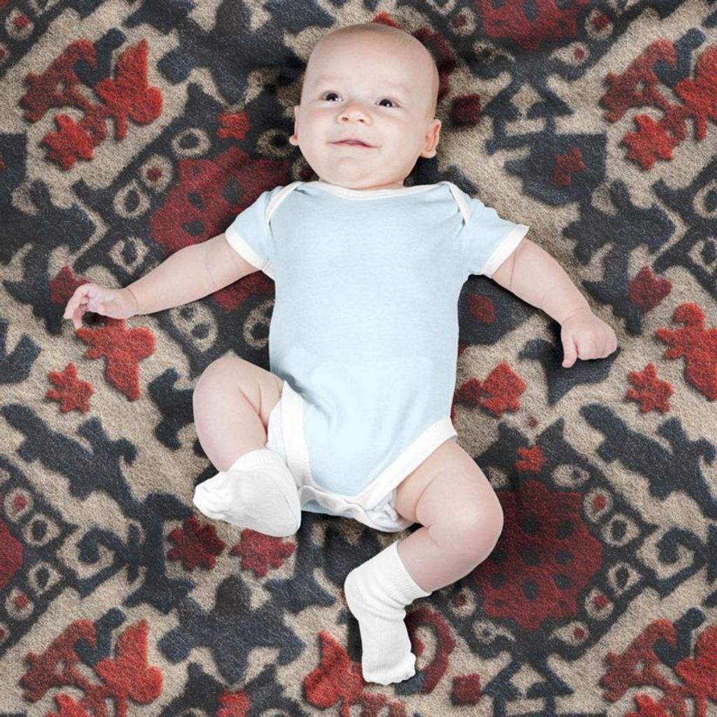 خرید انلاین پارچه مخمل روبالشی پارچه باما طرح سه بعدی فرش ایرانی کد 5014590