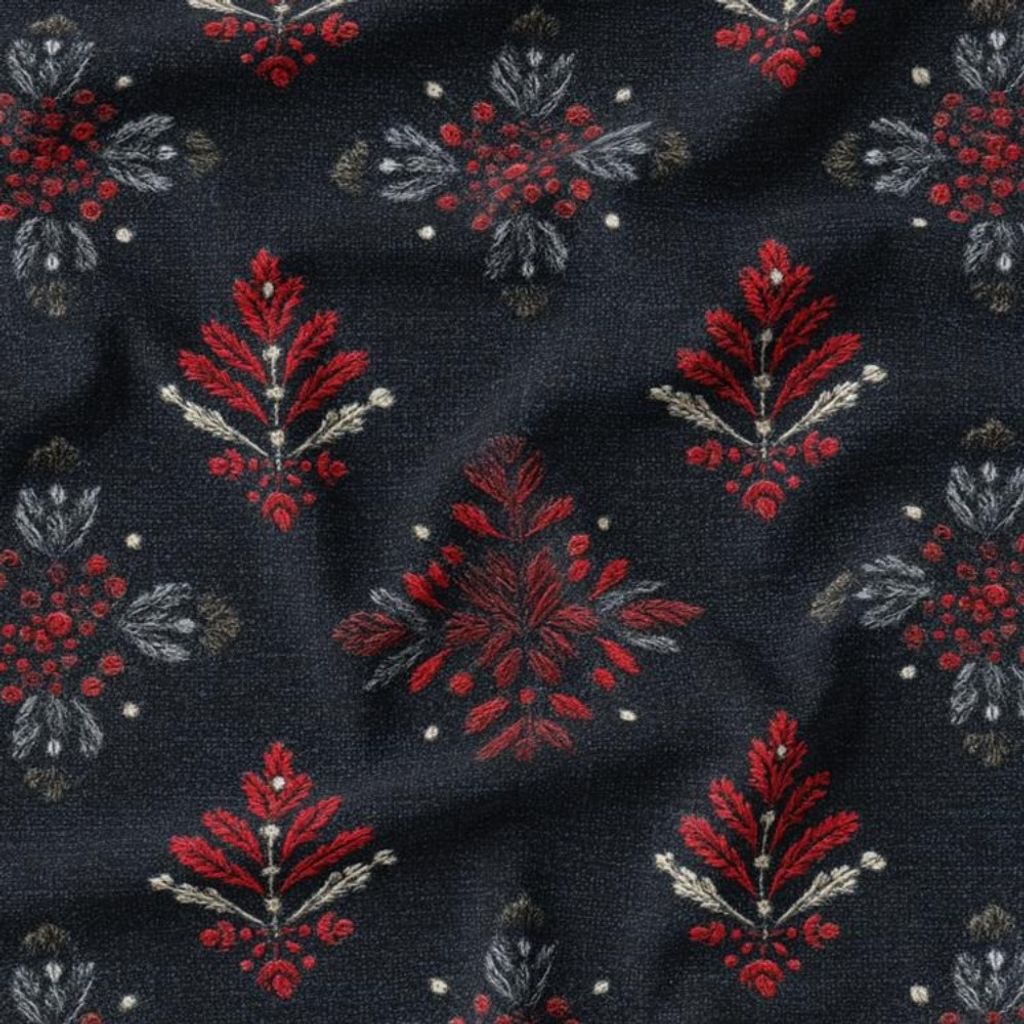 خرید آنلاین پارچه مخمل روبالشی پارچه باما طرح سه بعدی فرش ایرانی کد 5014591