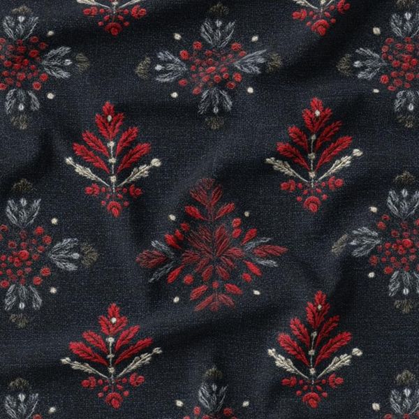 پارچه مخمل روبالشی پارچه باما طرح سه بعدی فرش ایرانی کد 5014591