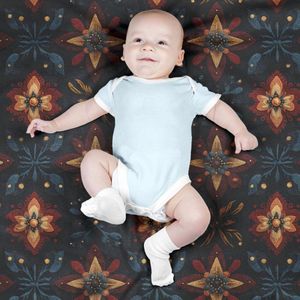 خرید انلاین پارچه مخمل روبالشی پارچه باما طرح سه بعدی فرش ایرانی کد 5014592