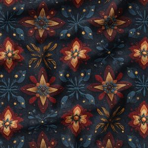 پارچه مخمل روبالشی پارچه باما طرح سه بعدی فرش ایرانی کد 5014592