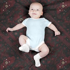 خرید آنلاین پارچه مخمل روبالشی پارچه باما طرح سه بعدی فرش ایرانی کد 5014598