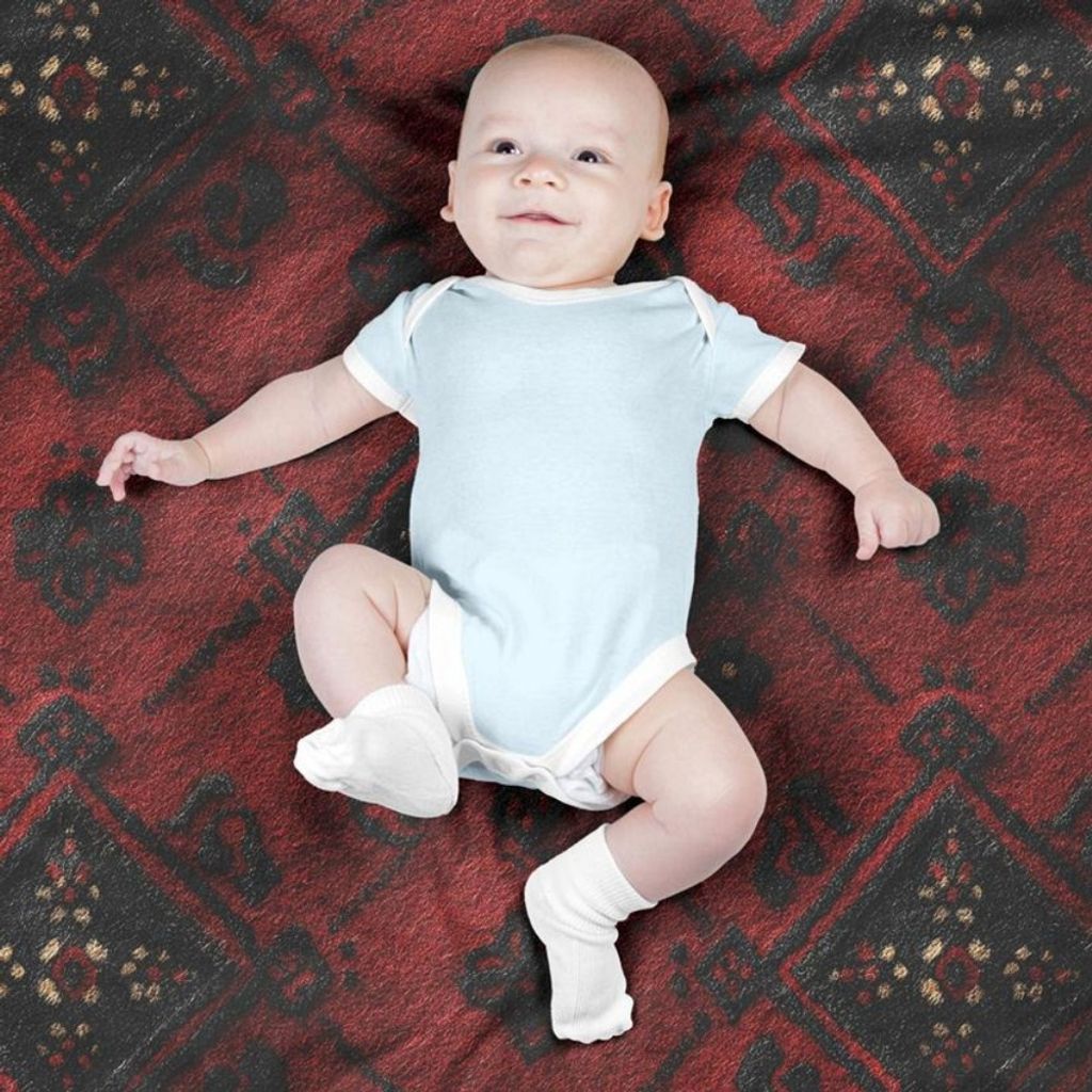 خرید آنلاین پارچه مخمل روبالشی پارچه باما طرح سه بعدی فرش ایرانی کد 5014599