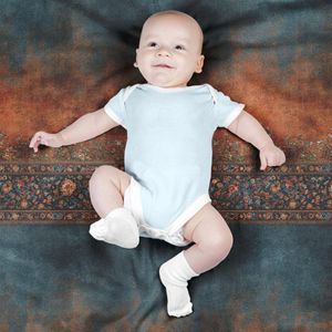 فروش اینترنتی پارچه مخمل روبالشی پارچه باما طرح سه بعدی فرش ایرانی کد 5014601