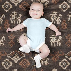 خرید اینترنتی پارچه مخمل روبالشی پارچه باما طرح سه بعدی فرش ایرانی کد 5014603