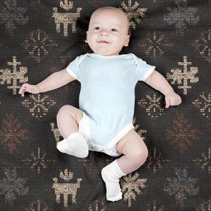 قیمت پارچه مخمل روبالشی پارچه باما طرح سه بعدی فرش ایرانی کد 5014604