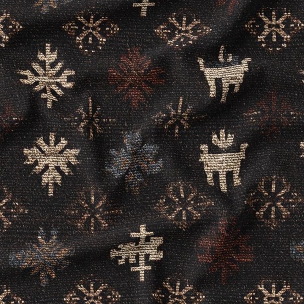 خرید آنلاین پارچه مخمل روبالشی پارچه باما طرح سه بعدی فرش ایرانی کد 5014604