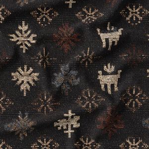 پارچه مخمل روبالشی پارچه باما طرح سه بعدی فرش ایرانی کد 5014604