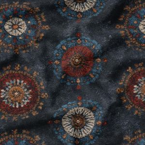 پارچه مخمل روبالشی پارچه باما طرح سه بعدی فرش ایرانی کد 5014608