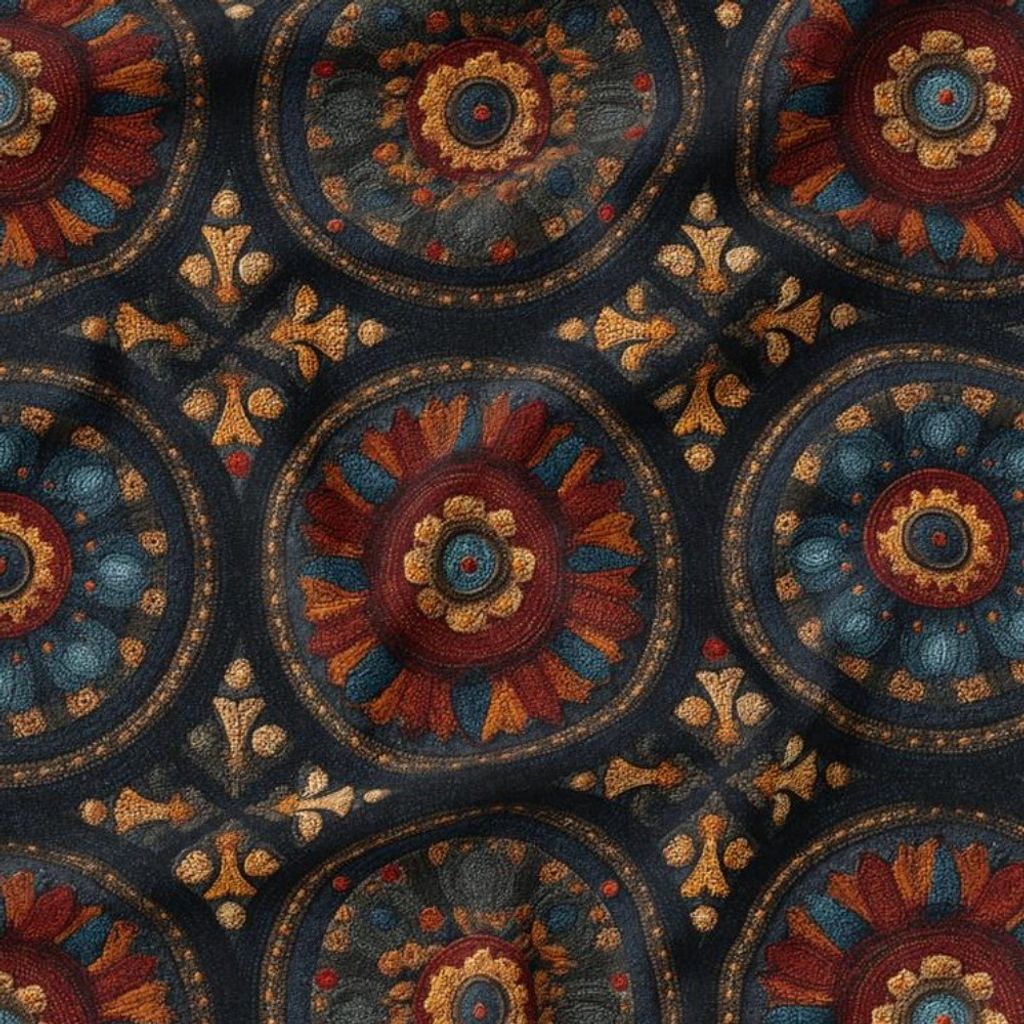 قیمت پارچه مخمل روبالشی پارچه باما طرح سه بعدی فرش ایرانی کد 5014609