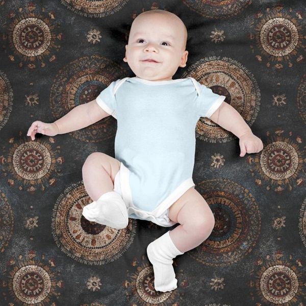 پارچه مخمل روبالشی پارچه باما طرح سه بعدی فرش ایرانی کد 5014610