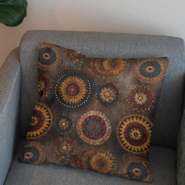 پارچه مخمل روبالشی پارچه باما طرح سه بعدی فرش ایرانی کد 5014611