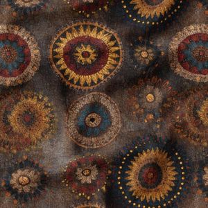 پارچه مخمل روبالشی پارچه باما طرح سه بعدی فرش ایرانی کد 5014611