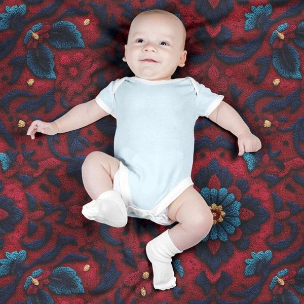 پارچه مخمل روبالشی پارچه باما طرح سه بعدی فرش ایرانی کد 5014612