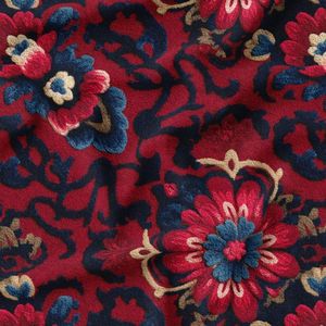 پارچه مخمل روبالشی پارچه باما طرح سه بعدی فرش ایرانی کد 5014613