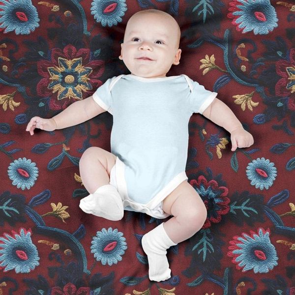 پارچه مخمل روبالشی پارچه باما طرح سه بعدی فرش ایرانی کد 5014617