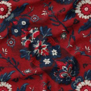 پارچه مخمل روبالشی پارچه باما طرح سه بعدی فرش ایرانی کد 5014618