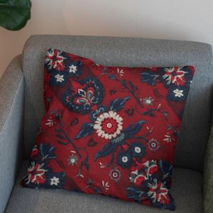 قیمت پارچه مخمل روبالشی پارچه باما طرح سه بعدی فرش ایرانی کد 5014618