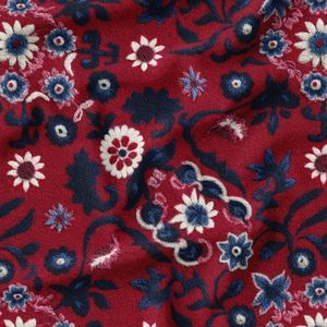 پارچه مخمل روبالشی پارچه باما طرح سه بعدی فرش ایرانی کد 5014621