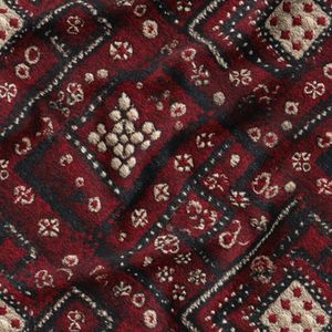 فروش اینترنتی پارچه مخمل روبالشی پارچه باما طرح سه بعدی فرش ایرانی کد 5014624