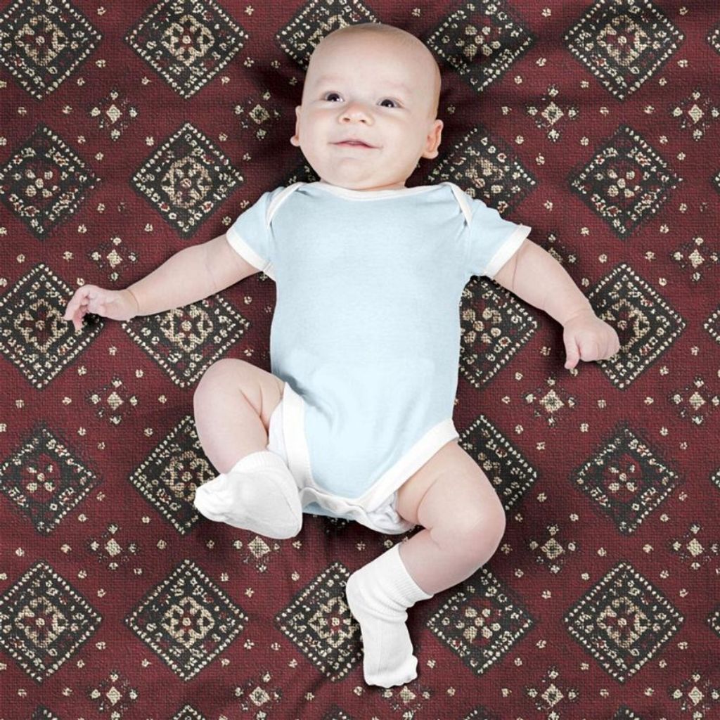 خرید انلاین پارچه مخمل روبالشی پارچه باما طرح سه بعدی فرش ایرانی کد 5014629