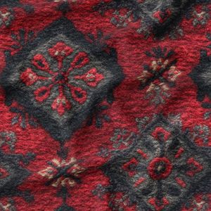 پارچه مخمل روبالشی پارچه باما طرح سه بعدی فرش ایرانی کد 5014630