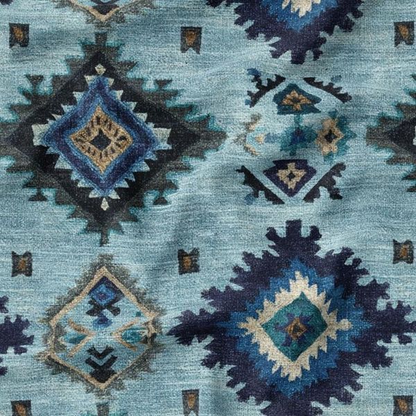 پارچه مخمل روبالشی پارچه باما طرح سه بعدی فرش ایرانی کد 5014632