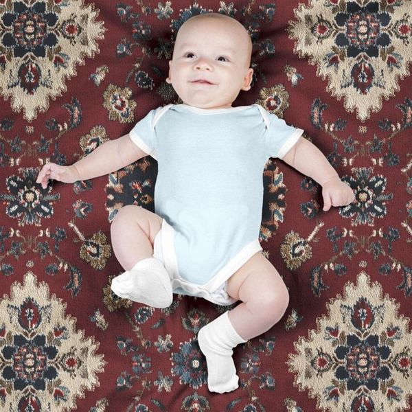 پارچه مخمل روبالشی پارچه باما طرح سه بعدی فرش ایرانی کد 5014638