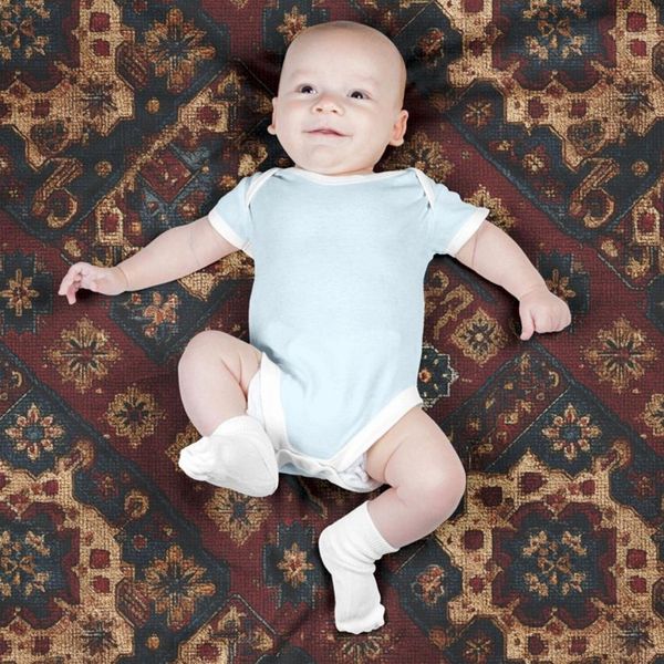 پارچه مخمل روبالشی پارچه باما طرح سه بعدی فرش ایرانی کد 5014639