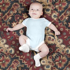 قیمت پارچه مخمل روبالشی پارچه باما طرح سه بعدی فرش ایرانی کد 5014642