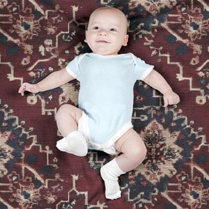 فروش اینترنتی پارچه مخمل روبالشی پارچه باما طرح سه بعدی فرش ایرانی کد 5014643