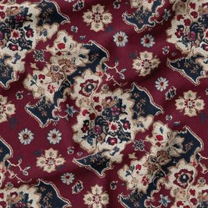 پارچه مخمل روبالشی پارچه باما طرح سه بعدی فرش ایرانی کد 5014644