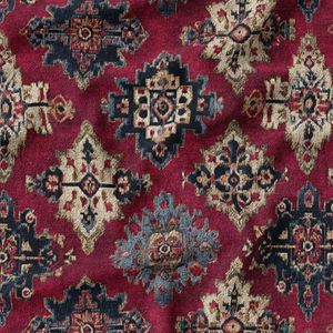 پارچه مخمل روبالشی پارچه باما طرح سه بعدی فرش ایرانی کد 5014645