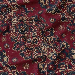 پارچه مخمل روبالشی پارچه باما طرح سه بعدی فرش ایرانی کد 5014646