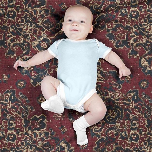 پارچه مخمل روبالشی پارچه باما طرح سه بعدی فرش ایرانی کد 5014646