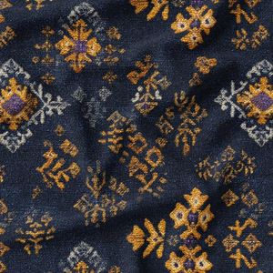 پارچه مخمل روبالشی پارچه باما طرح سه بعدی فرش ایرانی کد 5014648