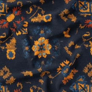 پارچه مخمل روبالشی پارچه باما طرح سه بعدی فرش ایرانی کد 5014649