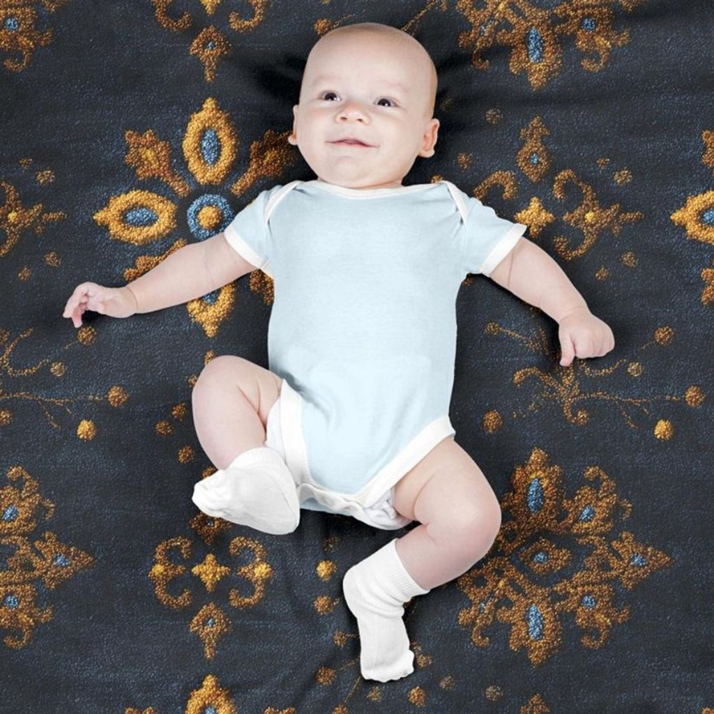 فروش اینترنتی پارچه مخمل روبالشی پارچه باما طرح سه بعدی فرش ایرانی کد 5014655