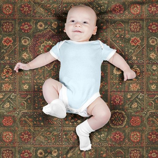 پارچه مخمل روبالشی پارچه باما طرح سه بعدی فرش ایرانی کد 5014664