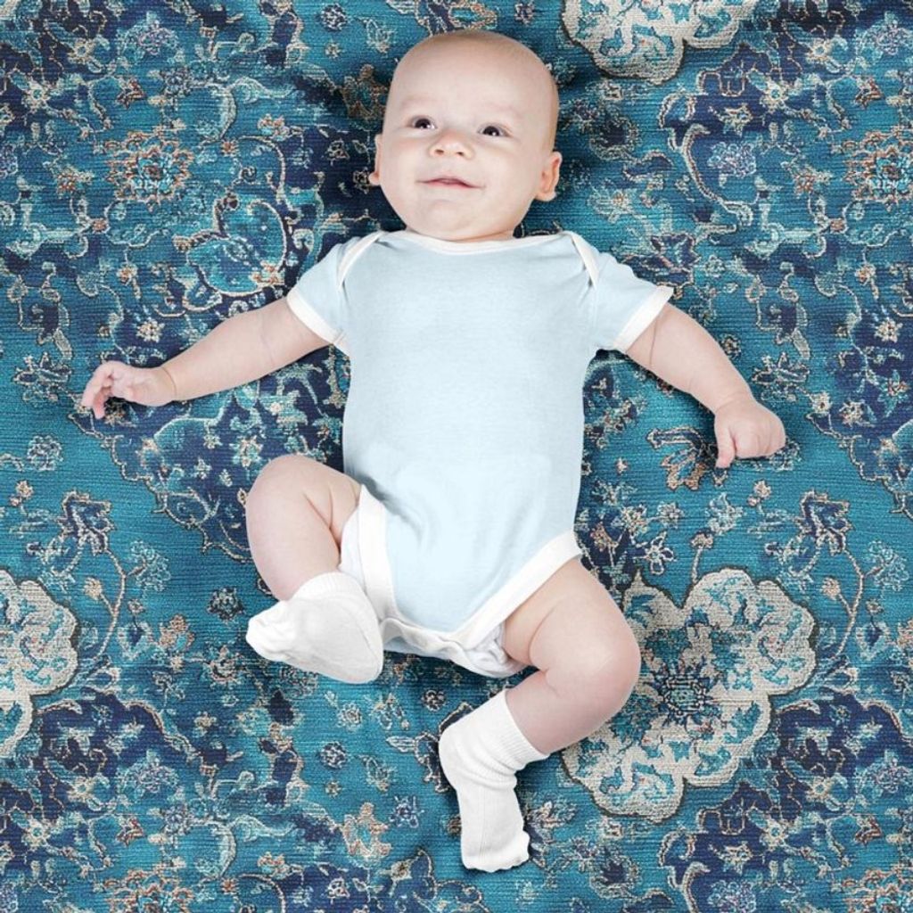 فروش اینترنتی پارچه مخمل روبالشی پارچه باما طرح سه بعدی فرش ایرانی کد 5014669