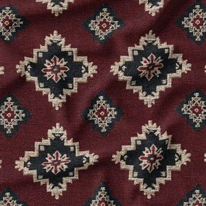 پارچه مخمل روبالشی پارچه باما طرح سه بعدی فرش ایرانی کد 5014671