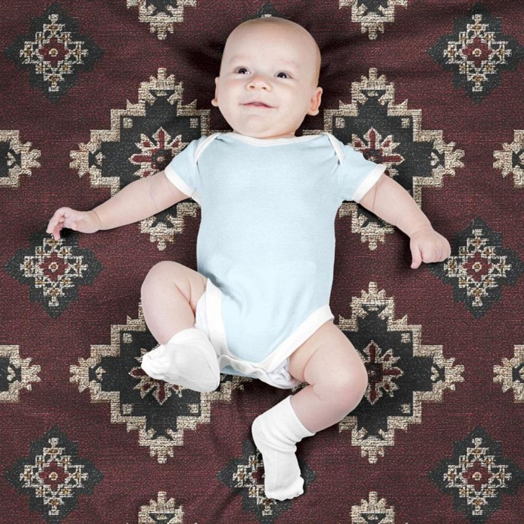 مشخصات پارچه مخمل روبالشی پارچه باما طرح سه بعدی فرش ایرانی کد 5014671