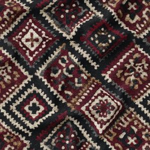 پارچه مخمل روبالشی پارچه باما طرح سه بعدی فرش ایرانی کد 5014672