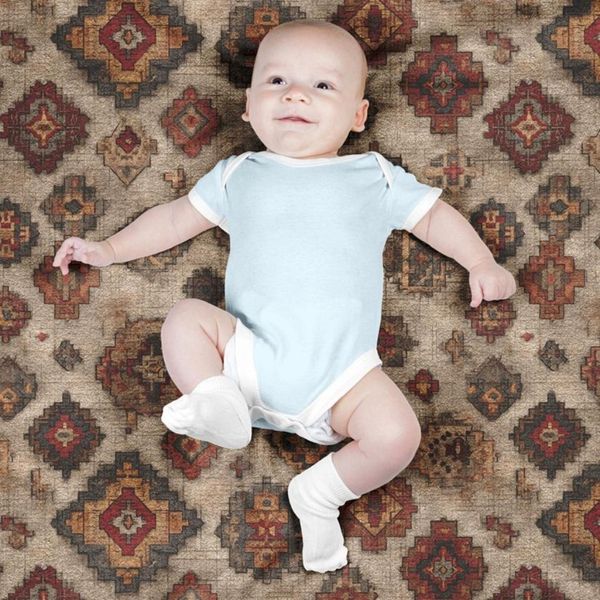 پارچه مخمل روبالشی پارچه باما طرح سه بعدی فرش ایرانی کد 5014673