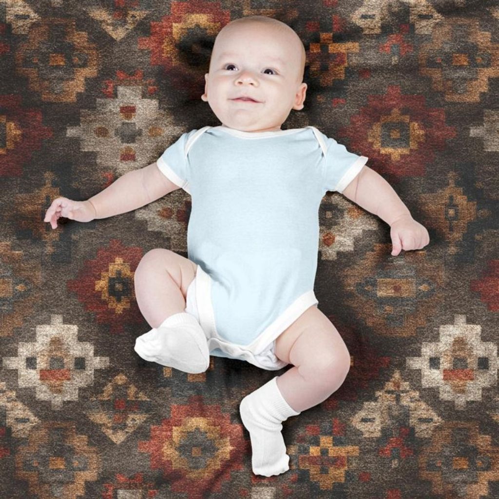 خرید انلاین پارچه مخمل روبالشی پارچه باما طرح سه بعدی فرش ایرانی کد 5014674