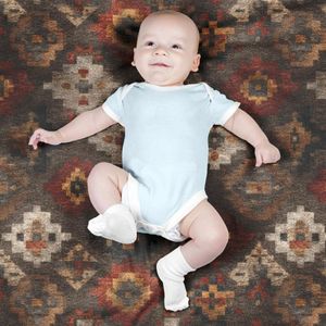 خرید انلاین پارچه مخمل روبالشی پارچه باما طرح سه بعدی فرش ایرانی کد 5014674