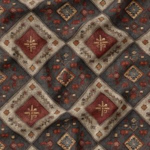 پارچه مخمل روبالشی پارچه باما طرح سه بعدی فرش ایرانی کد 5014676